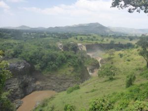 The Waterfalls!! still amazing , even from far - Blue Nile falls