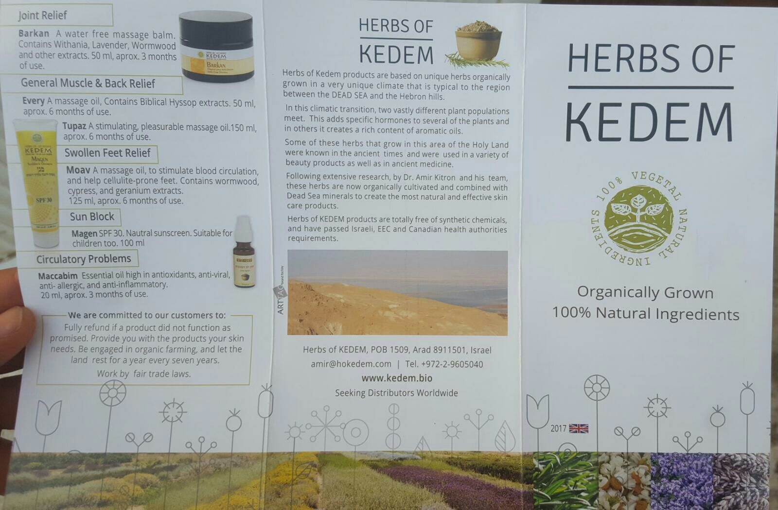 A shortened catalogue - Herbs of Kedem