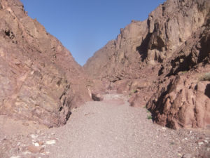 Getting down a creek in the Basalt rock