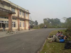 Waiting for the flight in Bhadrapur airport