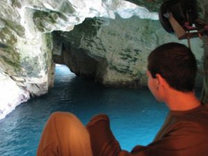 Sitting on the edge of the water - Rosh Hanikra