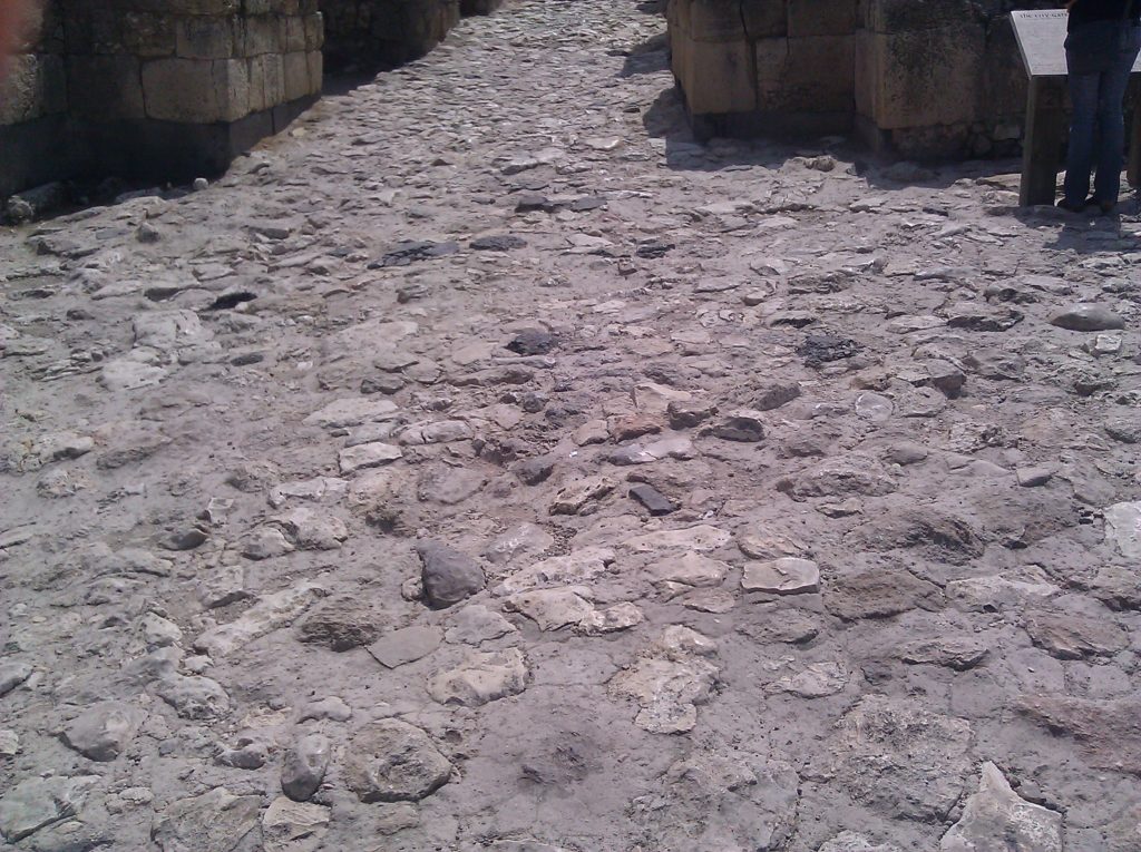 The Gate to the latest city. Each newer city was built on top of the older ruined city, that how the site became an hill. - Tel Meggido