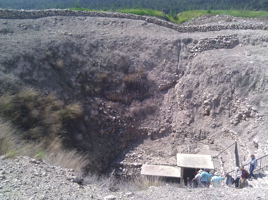 The entrance to the water factory, Iron Age - Tel Meggido