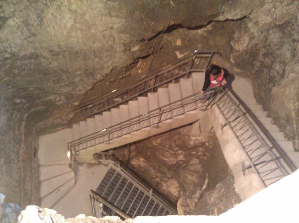 The vertical shaft of the water factory - Tel Meggido