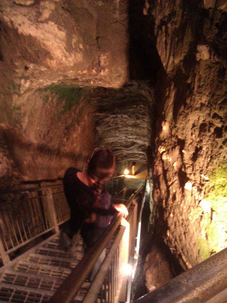 The rest of the shaft and the tunnel lead to the spring - Tel Meggido