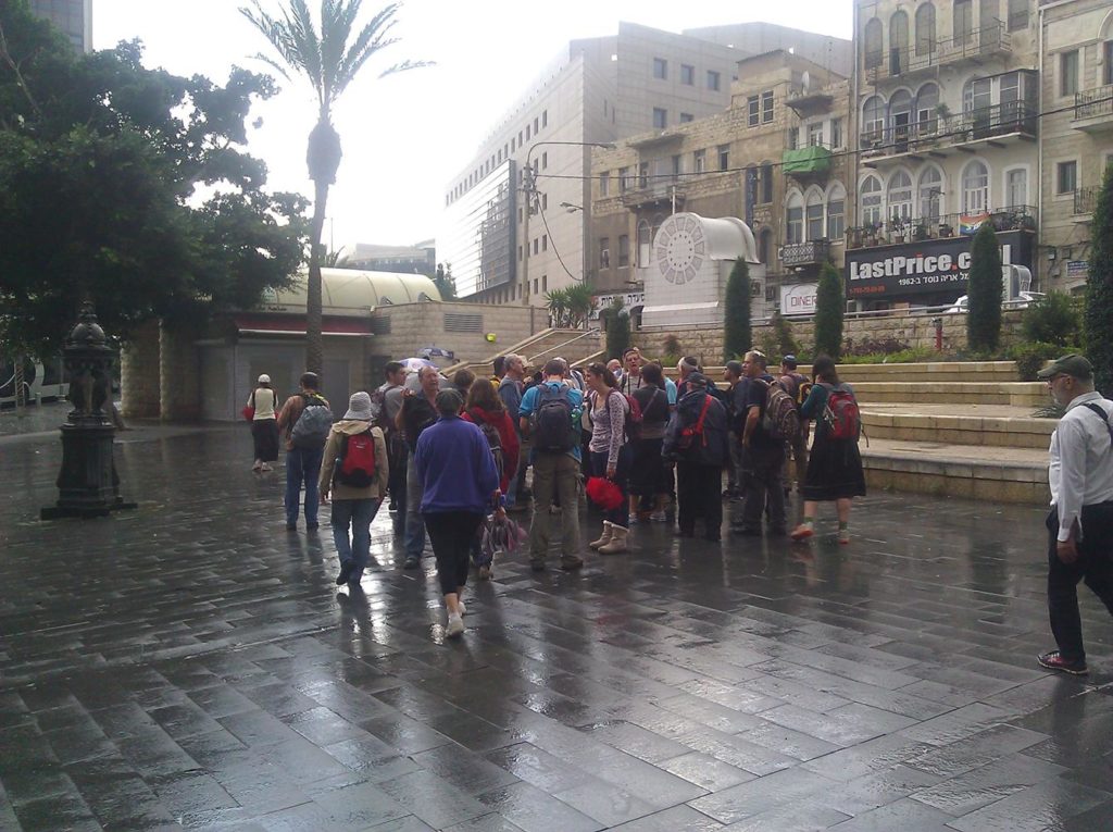 Paris square (Previously Hamara square) - used to be the central station for wagons (that called Hantorot) - Haifa in the Ottoman time