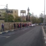 The main street of the first Jewish Neighborhood outside the walls "Harat Al-Yahud" Haifa in the Ottoman time