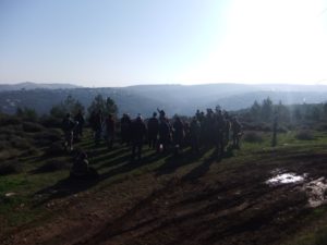 The tour early in the morning