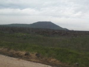 Driving north to Mount Peres  - volcanoes