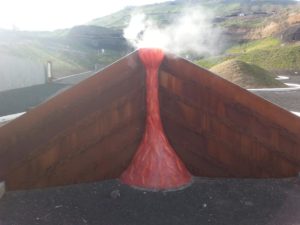 02072015-57 A model of a volcano.