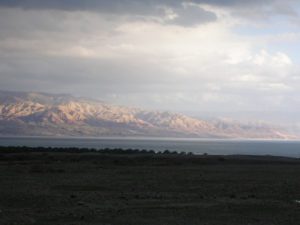 The Dead sea from Wadi Mishmar