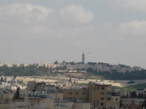 03192015-05 The view from Lev-Ram roof: The tower of T he Hebrew University in Jerusalem.