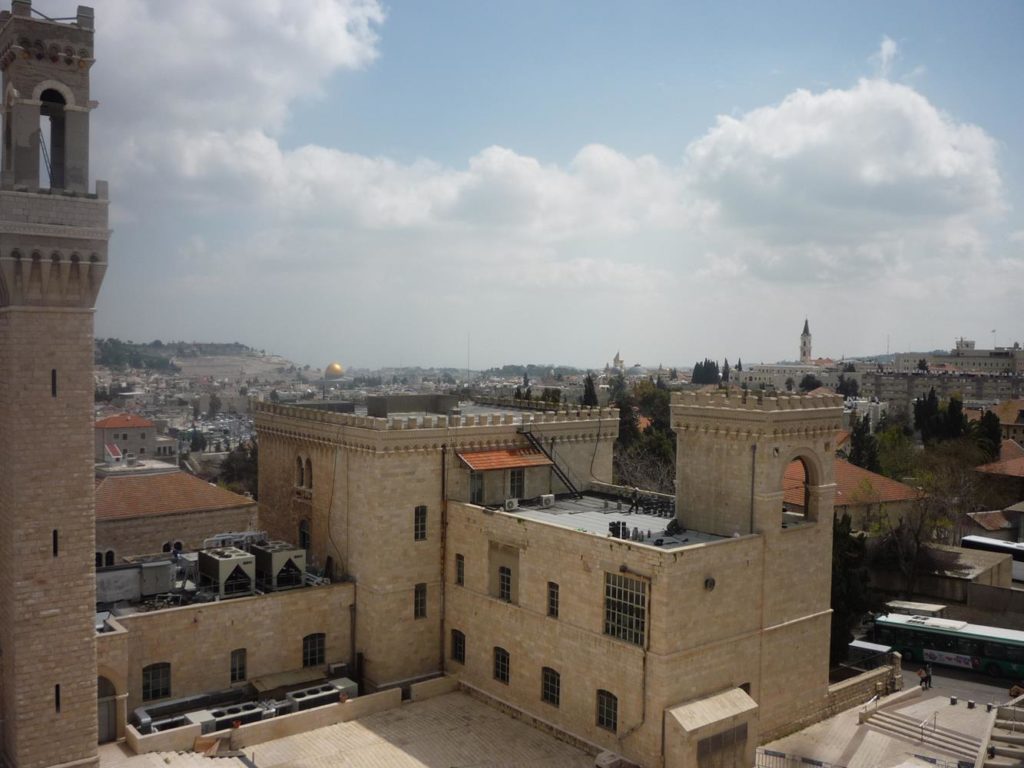 The view from Lev-Ram roof: The Italian hospital