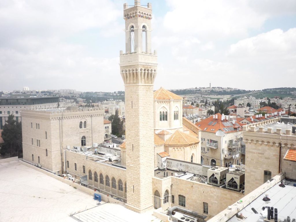 The view from Lev-Ram roof: The Italian hospital