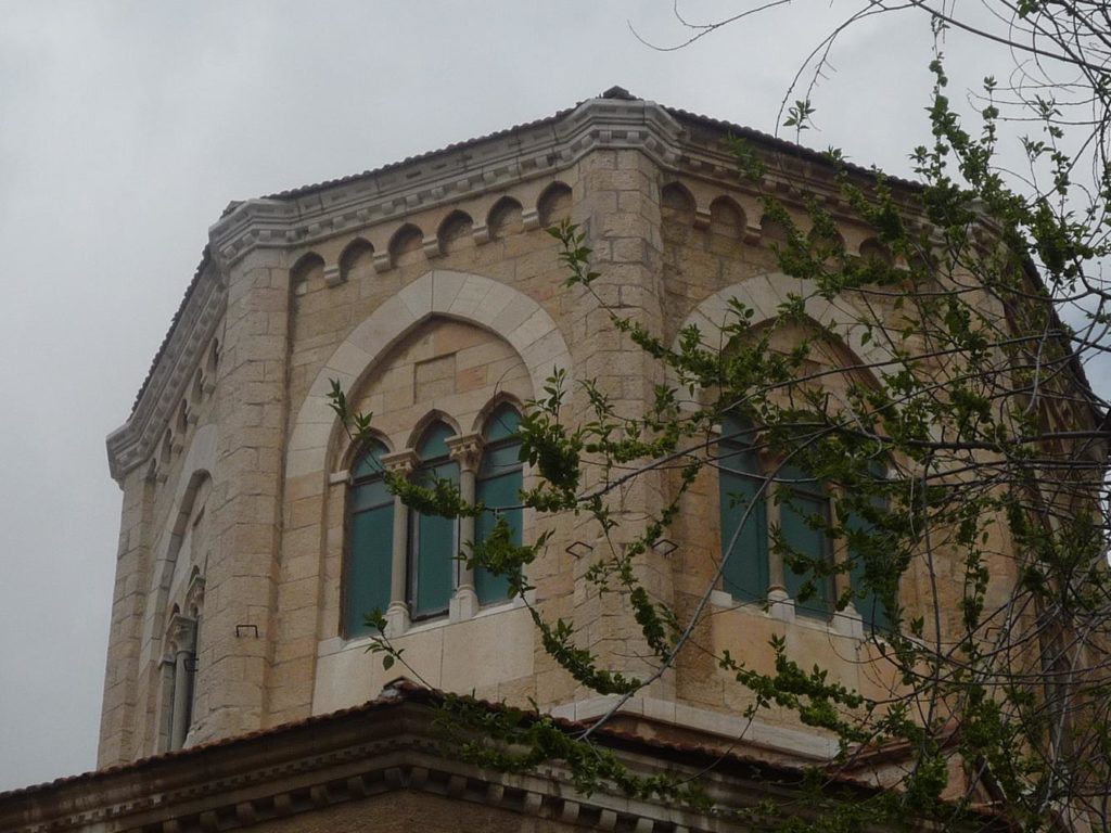 The dome of the church, from inside and outside.