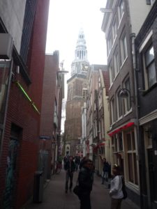 03292015-13 The narrow streets of Amsterdam, with the fronts that leaned forward. And the tilted houses - drugs
