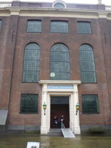 03302015-10 Amsterdam Portuguese Synagogue. They got here in 1492, and kept the traditions from Portugal.