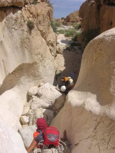 A narrow pass in the wadi