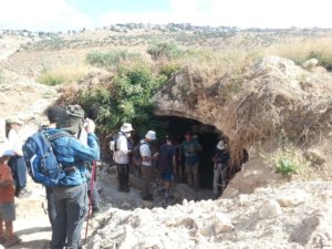 Like many other castles, the hill is full of cisterns. - Shuqba cave