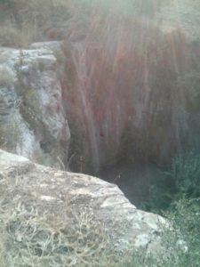 The Waterfall! 9 meter high And the rest of the creek (6 km more to the border)