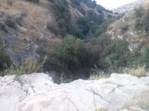 The Waterfall! 9 meter high And the rest of the creek (6 km more to the border)