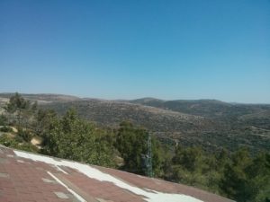 The area of the spring from the roof of house Atzva parents in Dolev. - Terror