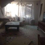Pictures of the private house that was by a rocket today. - war