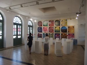 Part of the inside of the station building is used for changing exhibitions - Jerusalem old train station