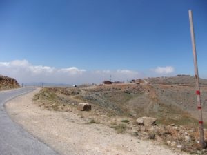 Top of funicular of the Hermon ski resort from a different angle you don't usually see - family trip