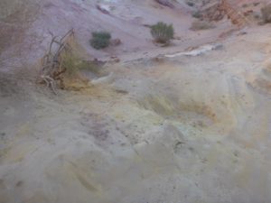 We decided to sleep on the stream that goes out of the Big Maktesh, that place called "Colorful sands" - you can guess why =)