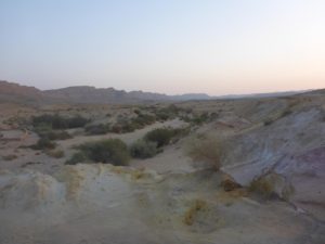 Looking south of the walls of the Big Maktesh walls - those ridge is called the Mashor (=Saw)