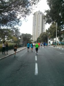 Running to Panorama towers. Go out and run