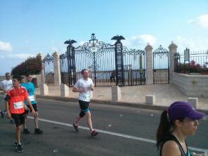 The entrance to the Bahai world center near the end of Louis Promenade. - Go out and run