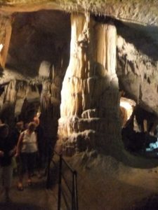 Columns made when stalactite and Stalagmites connects