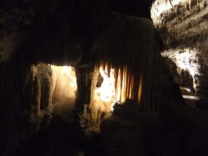 From inside the cave