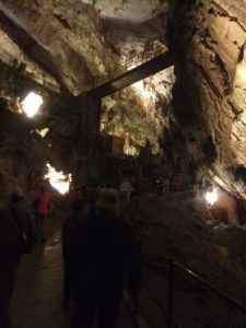 Trails and bridge made to make traveling in the cave easier
