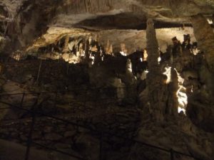 Trails and bridge made to make traveling in the cave easier