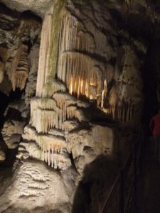 "The ice cream", the most famous stalactite of Postojna cave and its symbol.