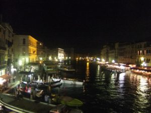 The Rialto and the Grand Canal at night - Ghetto
