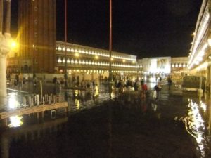 Tide at the streets of Venice and at St Marks's Square - Ghetto
