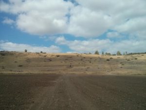 Now we play 'hide and seek' - looking for the route of train going down from Beit She'an.