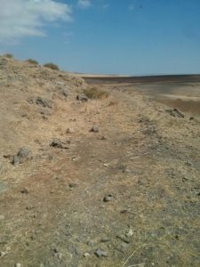 Standing on the slope, you can see the route of the train (on both sides) - valley railway