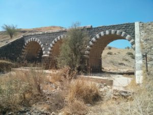 The railway bridge over Issachar valley. valley railway