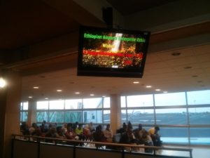 The screen in Addis Ababa airport - saying "happy new year 2008". And they are not wrong =) - time