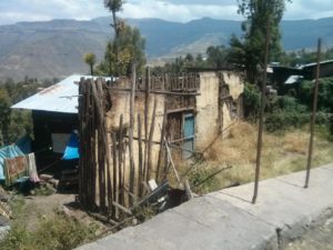One way of building houses in Ethiopia: - time