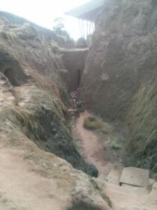 The tunnels between Biete Abba Libanos Church and Biete Amanuel Church (House of Emmanuel) - Monolithic Churches