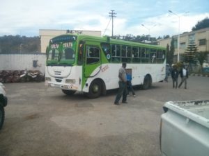 1st level bus - the local bus Atzva and I took all around. - hungry