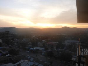 Sunset over Gondar