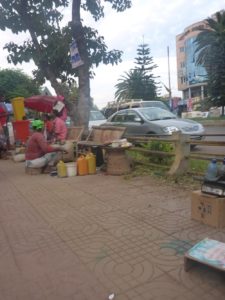 Poor kids shining shoes in the streets of Bahir Dar - hungry