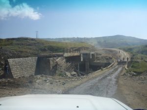 A new bridge on the way to the Simien Mountains National Park
